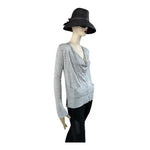 ARMANI Exchange Women’s Grey Wool Button Front Cardigan Shirt Top Size XS/TP Fit