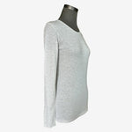 Adar Women Underscrub T Shirt S Heather Grey Long Sleeve Crew Neck Scrub Top New