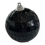 Black Mirror Disco Ball Ornament 4.75"x6" Christmas Holiday Party Decoration
