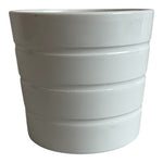 White IKEA Kardemumma Ceramic Plant Pot 5"x4.5" Indoor Outdoor Modern Planter #1