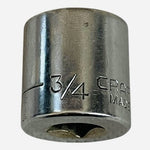 Craftsman 3/4" Shallow Socket 12-Point SAE Standard Drive USA Made Vintage VG