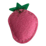 Felt Strawberry Rhinestone Padded Patch Applique Pink Craft 1 Pc New Handmade