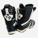 Burton Ruler Smalls Youth Snowboard Boots Black White Skull Imprint1 US 4 EUR 35