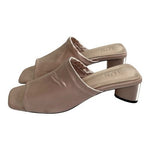 TIJN Katrin Women’s Mule Shoes Dusty Pink Satin Low Heel Slides Size 9