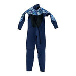 XUKER Women's Youth Neoprene Wetsuit Blue Floral Full Body Small Surfing