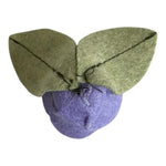 Felt Flower Purple Rose Rhinestone Center Craft Embellishment Set of 4 New