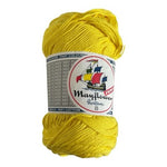 Lot of 8 (400 gr) Vintage Mayflower Bright Yellow 100% Cotton Knitting Yarn NWT