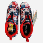 Heelys Pro 20 Prints American Flag USA Patchwork Skate Shoes Mens 8 Womens 9 NIB