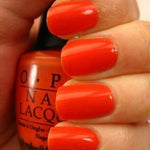 OPI Y'ALL COME BACK YA HEAR? Orange Nail Lacquer Nail Polish Top New