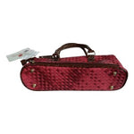 Samantha Brown Red Insulated Wine Purse Woven Picnic Travel Bag NWT