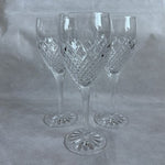 Mikasa Waterford Crystal Goblets Vintage Wine Glasses Set of 3 Excellent