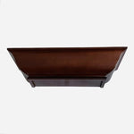 Burnes Dark Wood Wall Display Shelves Set of 2 Brown Candle Holders  Set of 2 VG