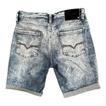 GUESS Men's Slim Denim Shorts Acid Wash Blue Stretch Bermuda Jorts Sz 29 VG