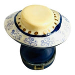 Rare Vintage Porcelain Mannequin Bust Trinket Box Hinged Necklace Ring Box NIB