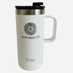 RTIC 16oz Stainless Steel Coffee Mug Crypto Week 2020 Intuit White New