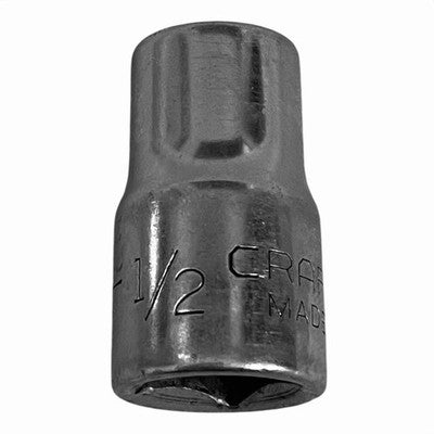 Craftsman 1/2" 12-Pt Shallow Socket 3/8" Drive SAE USA VV-47502 VG Vintage