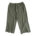 White House Black Market Olive Green Wide Leg Crop High Rise Stretch Pants Sz 8