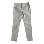 Chico's Utility Twill Pants Grey Straight Leg Size 0.5 US 6-8 Cotton Blend Good+