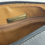 Mary Ann Rosenfeld Vintage Black Leather Shoulder Bag Elegant Classic 10.5x3x8.5