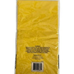 Momentum Brands Premium Quality Yellow Round Plastic Table Cover 84" New Sealed