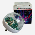 2x LED Magic Ball USB Mini Disco Lights Sound Control Party Stage Lamp NIB
