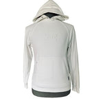 ASRV Men's White Tech-Terry Training Hoodie Water-Repellent Pullover Size XS VG