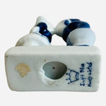 Vintage Delft Blue & White Ceramic Dutch Kissing Couple Figurine Boy&Girl Statue