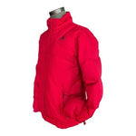 Adidas Women’s Red Quilted Ski Puffer Jacket Size 12 Zip Front Winter Coat