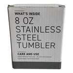 Turning Point Blue Stainless Steel Tumbler 8oz Insulated Travel Mug Push Lid NIB