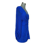 $169 Bardot Women's Blue Lily Long Sleeve V-neck Lace Dress Size 10/M-L NWOT