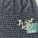 REI Beanie Hat Unisex Grey Cable Knit Winter Hat Warm Stretchy Beanie NWT