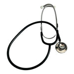 Dual Head Stethoscope Black Chrome Medical Diagnostic Nurse Doctor VG Classic