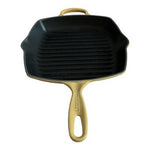 Vintage LE CREUSET Yellow Enamel Cast Iron Square Grill Skillet Pan 1.5Qt France