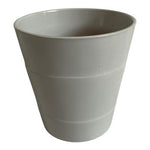 Gray Ceramic Flower Pot Minimalist Round Plant Planter 5.25"x5.5" VG