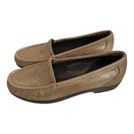 SAS Simplify Sunstone Gold Metallic Leather Moccasin Loafer Women's Size 6.5 NIB