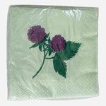 Papier Extraordinaire Blackberry Beverage Napkins 20 Count Made in Italy NIP