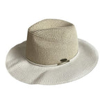 Sundaise Gold Beige Fedora Hat Oatmeal Sun Beach Travel UPF 50+ Adjustable VG