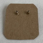Dark Green Teardrop Stud Earrings with Rhinestones Halo Stud Earrings NWOT