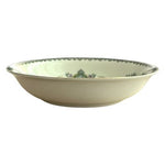Noritake M Japan 1930s Floral Green Gold Rim Fruit Nappy Bowl 5.25" Set of 3 New