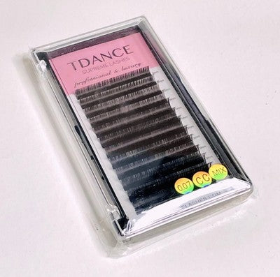 TDANCE Professional Lashes Set Luxury Supreme CC Mix 0.07 8-15mm Tray NIB