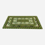 Vintage Temptations by Tara Old World Green Glass Trivets Set of 2 Hot Plate EXC