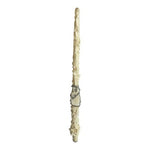 Handmade Textured Taper Candle Ivory Silver Glitter Accent Vintage 17" Unique