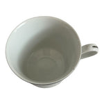 Christine Fine Porcelain China Japan Teacup Blue Floral Platinum Trim Vintage VG
