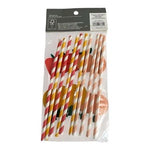 Spritz Fruit Honeycomb Paper Straws 10ct Strawberry Pineapple Peach NIP