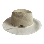 Sundaise Gold Beige Fedora Hat Oatmeal Sun Beach Travel UPF 50+ Adjustable VG