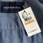 Men's Calvin Klein Jeans Surf The Web Denim Button-Up Shirt S NWT