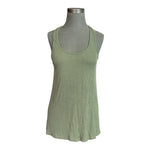 Dolan Anthropologie Left Coast Green Ribbed Tank Top L Moss Sleeveless NWT