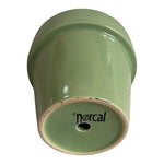 Norcal Sage Green Glazed Ceramic Flower Pot Planter 5.5"x5" Round G+