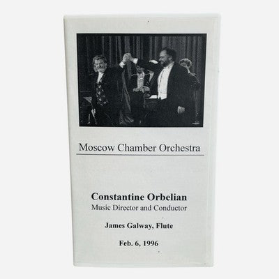 James Galway Moscow Chamber Orchestra 1996 VHS Constantine Orbelian Rare LE