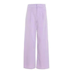 Quiz Lilac Linen Palazzo Trousers Women’s Wide Leg Pants Size 4 NWT